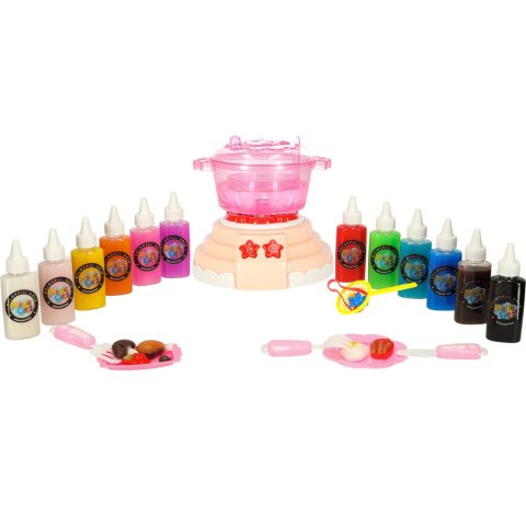 Klej żel kryształowy 3D crystal glue magiczna kuchnia szablony kreatywny zestaw 62 elementy pomarańczowy