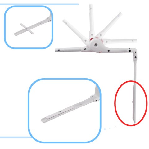 Barierka osłona ochronna do łóżka otwierana 90cm słonik