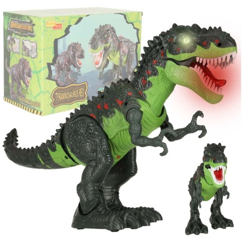 Dinozaur T-REX elektroniczny chodzi ryczy zielony