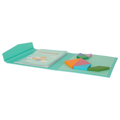 Tangram książeczka magnetyczna układanka montessori klocki gra logiczna 3D