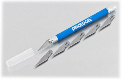 Proedge - Nóż #4 Grip Soft Handle (niebieski) + 5 ostrzy #11 (tuba) [#35041]
