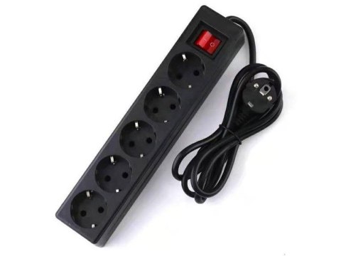 Przedłużacz, Listwa Zasilająca 5 Gniazd, 3500W 250V 16A 1,7m