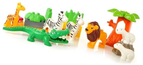 Edukacyjne Klocki - Duże ZOO - ponad 110 Elementów