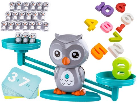 Gra Nauka Liczenia - Równoważnia Waga Szalkowa Sówka Sowa - Owl Balance Przecena 1