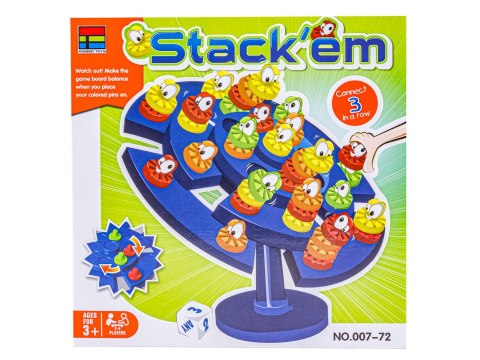 Edukacyjna Gra Zręcznościowa "Stack'em" Układanka Balansujące Pionki