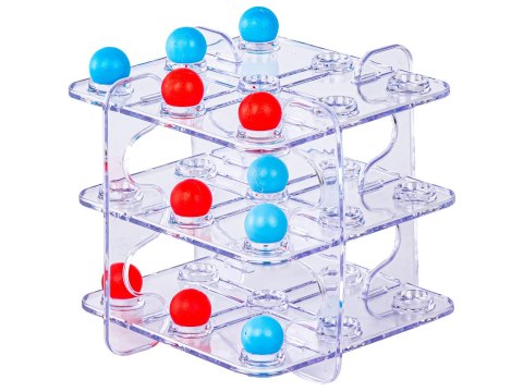 Gra logiczna TIC TAC TOE Układanka Łamigłówka, Kółko Krzyżyk 3D, 3 w Rzędzie