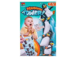 Gra zręcznościowa PINGWINKOWA WIEŻA "Penguin Tower" Ruchoma, krzywa wieża Budowanie Wieży