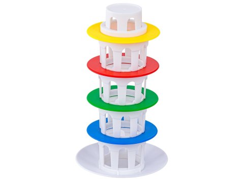 Rodzinna gra zręcznościowa CHWIEJNA WIEŻA "Wobbly Tower" Ruchoma, krzywa wieża