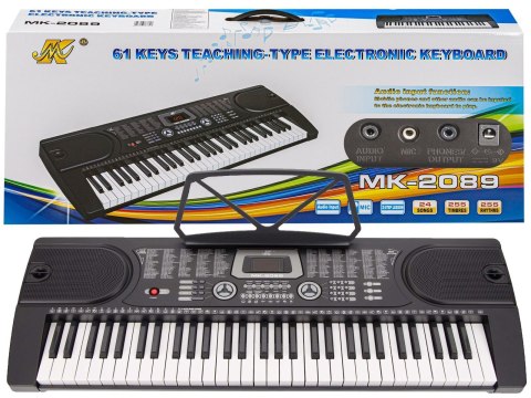 Keyboard Organy 61 Klawiszy Zasilacz MK-2089 Przecena 7