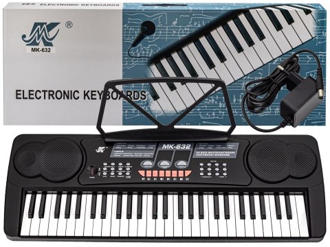 Keyboard Organy 54 Klawisze Zasilacz Mikrofon MK-632 Przecena 5