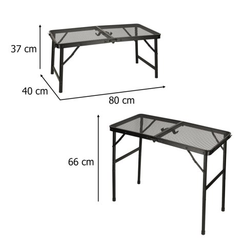 LUARO Stół stolik turystyczny kempingowy 80x66x40