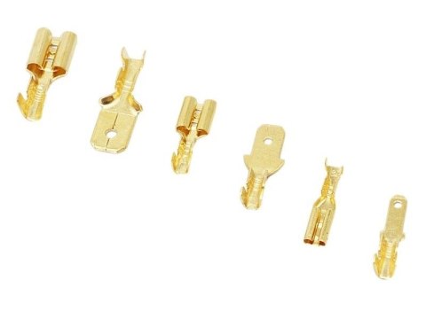 Para Konektorów Konektor Samochodowy Z Zaczepem Złączka Nasuwka 2,8mm 100kpl (200szt) Męski + Żeński Komplet