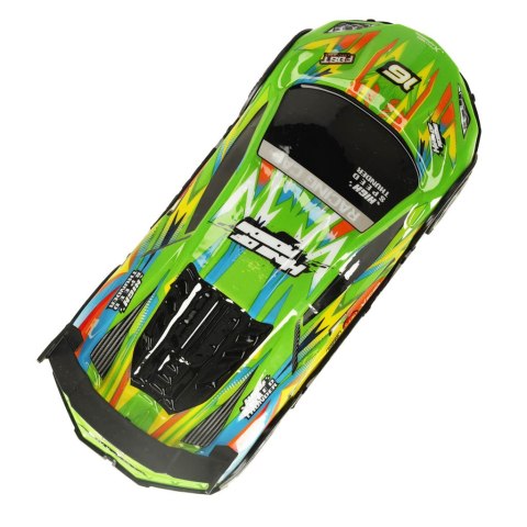 Samochód RC sportowy zdalnie sterowany na pilot auto wyścigowe drift z LED światłami zielony