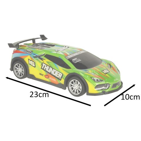 Samochód RC sportowy zdalnie sterowany na pilot auto wyścigowe drift z LED światłami zielony