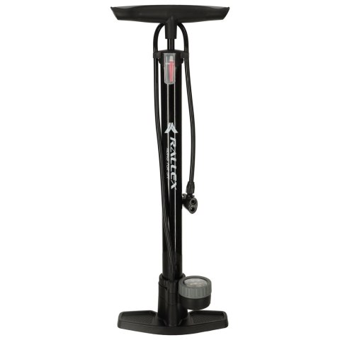 Pompka rowerowa RALLEX podłogowa nożna z manometrem 11bar