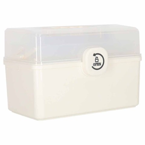 Organizer na leki pojemnik pudełko kasetka apteczka duży XXL na zamek skrzynka 34,5x23x22 cm