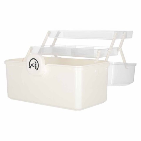 Organizer na leki pojemnik pudełko kasetka apteczka duży XXL na zamek skrzynka 34,5x23x22 cm