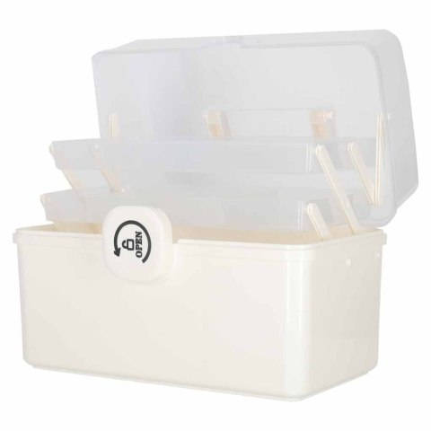 Organizer na leki pojemnik pudełko kasetka apteczka duży XXL na zamek skrzynka 34,5x23x22 cm