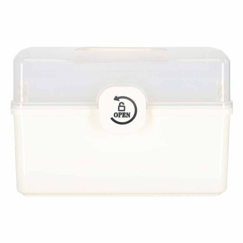 Organizer na leki pojemnik pudełko kasetka apteczka duży XXL na zamek skrzynka 34,5x23x22 cm